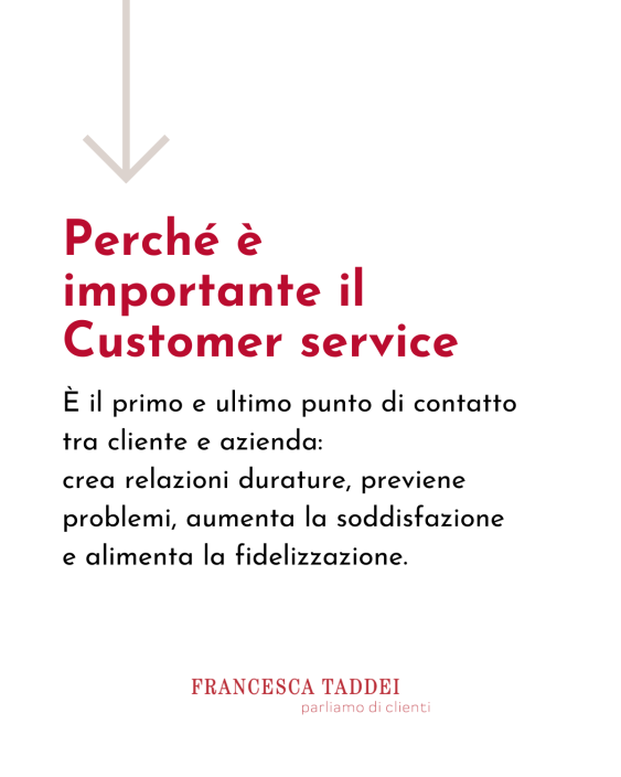 Il Customer service è il primo e ultimo punto di contatto tra cliente e azienda: per questo è importante.