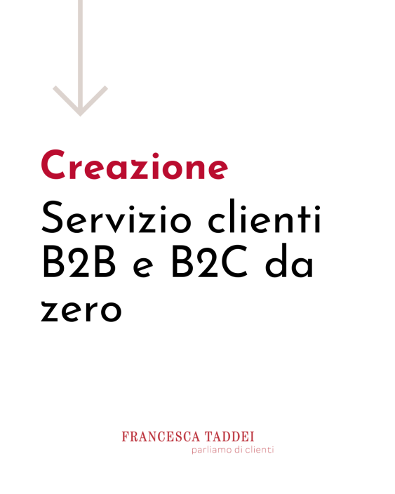 Creazione di un Servizio clienti da zero